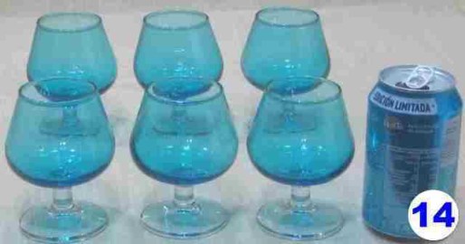 14 6 COPAS AZULES